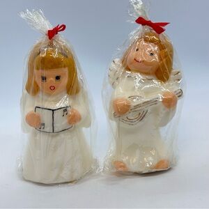 NOS Vintage K-Mart Singing Angel Candles 5 Inch Made in Korea NIP ***READ***